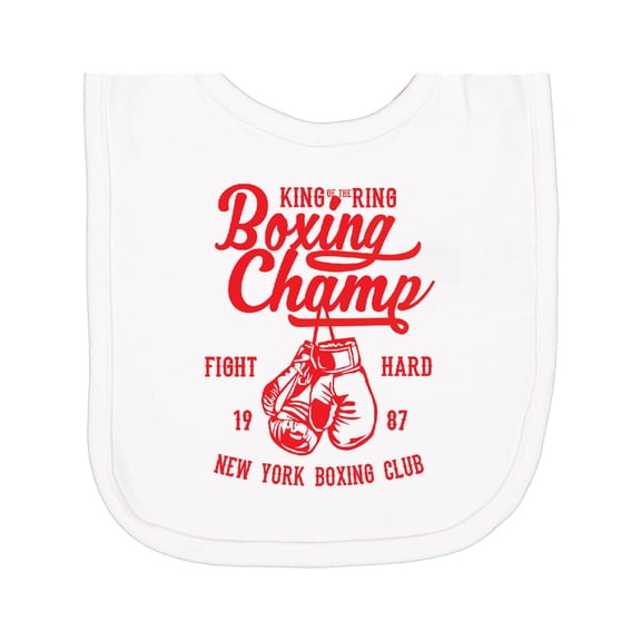 Inktastic Boxing Champ Newborn Bib