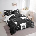 thumbnail image 3 of Homewish Rustic Camouflage Print 7-Piece Twin Bedding Sets,Cheetah Pattern Bedding Comforter Set,Patchwork Plaid Grid Sheet Sets For Kids,Ultra Soft Home Decor, 3 of 8