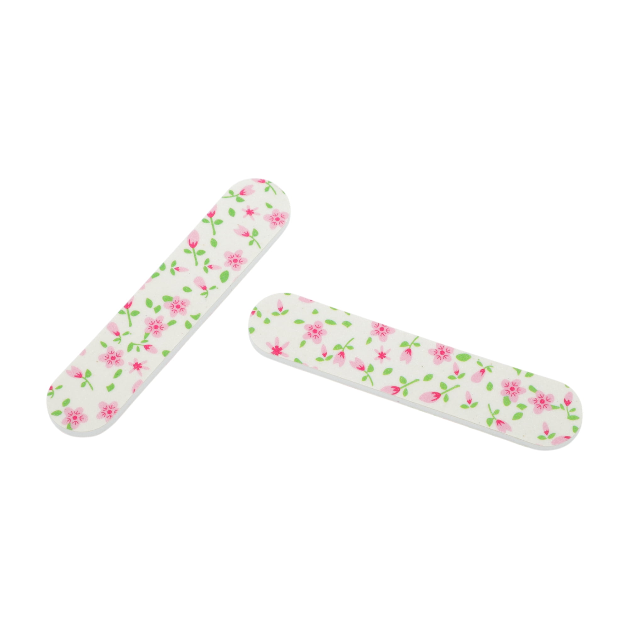 Unique Bargains Mini Straight Sponge Nail Buffers 30 Pcs White