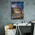 thumbnail image 4 of Epic Graffiti 'Paris France Opera Garnier at dusk' by Pedro Gavidia, Canvas Wall Art, 18"x26", 4 of 8