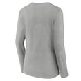thumbnail image 3 of Women's Fanatics Heather Gray Oklahoma Sooners Campus Long Sleeve V-Neck T-Shirt, 3 of 3