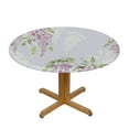 thumbnail image 3 of Nawypu Tablecloth Round Table Cover Flower-11 100% Polyester Fiber White, 3 of 7