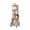 White_55.91"H, variant on GZXS 360° Rotating Bookshelf with Lockable Wheels & Bottom Compartment, 55.91" Tall Revolving Bookcase, Space-Saving Design for Bedroom, Living Room, Study or Compact Area, White