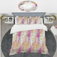 thumbnail image 2 of Designart 'Retro Floral Pattern III' Mid-Century Modern Duvet Cover Set, 2 of 4