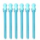 thumbnail image 5 of Juego de 6 pinzas de peluquería portátiles de metal con forma de cocodrilo para peluquería, pinzas separadoras para teñir el cabello (azul), 5 of 6