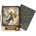 thumbnail image 3 of Bible Covers - Bible Cover for Pastor - Christian Bible Cover with Faith Scripture - Religious Appreciation Gifts - Saint Michael (B - Saint Michael, Large), 3 of 6