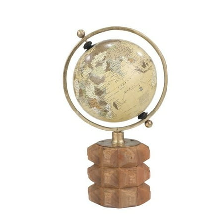 Carved Wood Bass - Red Barrel Studio Carved Wood Base Globe