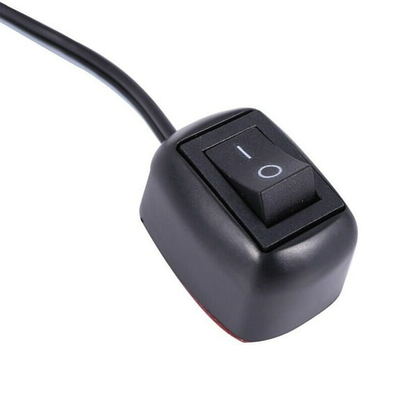 Car Switch Power On/Off For Fog Lights Black Button Dc 12V Plastic 18Awg Fangkenuo