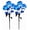 Blue*2PC, variant on Solar Hydrangea Flower Light, 28.35 Inch Tall Single Stem with 3 LED Blooms, 15H Long-Lasting Light, IP65 Waterproof Outdoor Stake Light, Solar Fairy Light for Yard, Pathway & Patio Decor