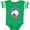 Football Green and White, variant on Inktastic Rosie Riveter United USA Girls Baby Bodysuit