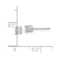 thumbnail image 3 of Auriga 14k White Gold 0.17ct Diamond Stud Earrings for Women, 3 of 5