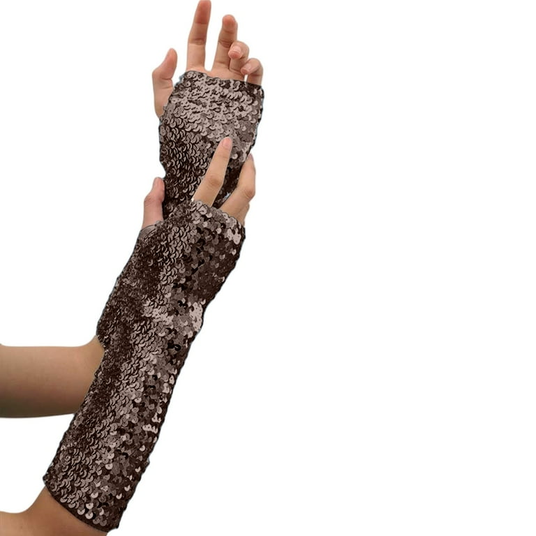 FADAACAI Lace Gloves Women Sheer Gloves Mesh Gloves Satin Gloves