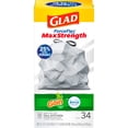 thumbnail image 3 of Glad Forceflex Odorshield Tall Kitchen Drawstring Trash Bags, Gain Original, 13 Gallon, 34 Count, 3 of 9