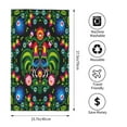 thumbnail image 2 of Pofeuu Roosters and Flowers Print Hand Towel 27.5" x 16" Soft Absorbent Towel for Bathroom SPA Gym Hotel, 2 of 6