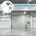 Chidian 1 Set Garage Door Lock Locking Thandle Emergency Release Lock