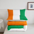 thumbnail image 5 of Manfei Flag Of Ivory Coast Twin Comforter Sets,Orange White Green Bedding Set,Light Gray Reversible,2-Piece,1 Comforter and 1 Pillowcase, 5 of 7