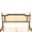Walnut + Queen + Pine, variant on VERTEX&KAIBIN Queen Pine wooden Bed with Rattan Headboard and Footboard, with Central Enhanced Bed Platform ,Espresso