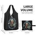 thumbnail image 4 of Bolsas de compras reutilizables con diseño de esqueleto del Renacimiento de Beyoncé, bolsas de supermercado, bolsas de reciclaje con funda, bolsos de mano lavables a máquina, 4 of 4