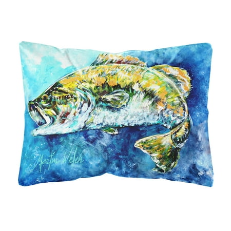 Bobby the Best Bass Fabric Decorative Pillow