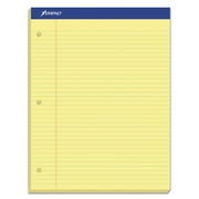 Ampad Double Sheets Pad Narrow/Margin Pad 8 1/2 x 11 3/4 Canary 100 Sheets 20246