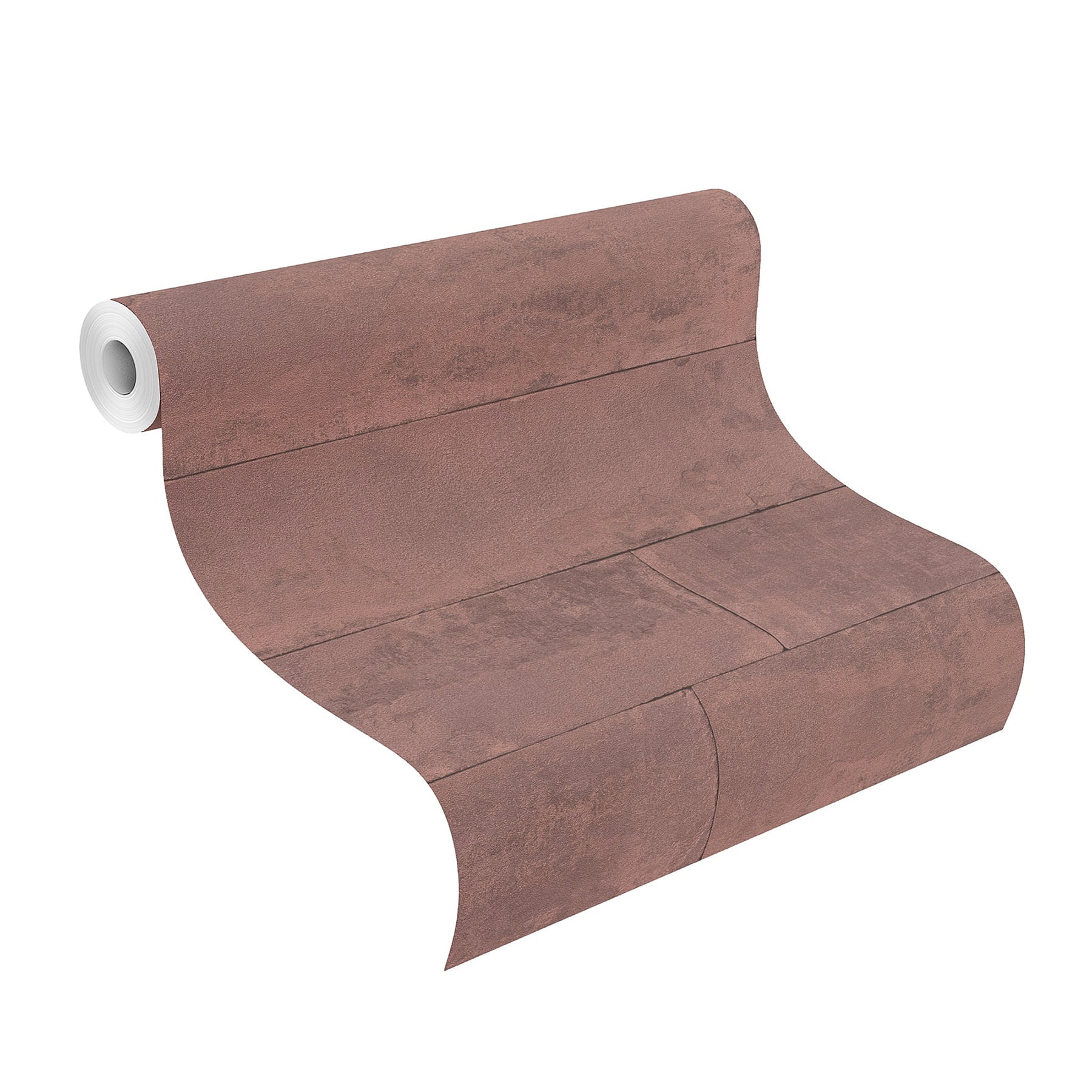 Advantage Lanier Oxblood Stone Plank Unpasted Vinyl On Non Woven Wallpaper, 21-in by 33-ft, 57.8 sq. ft.