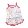 thumbnail image 3 of WAVSUF Girls Casual Outfit Sets Crew Neck Cotton Tank Tops and Comfort Shorts Summer Cute Trendy Home Clothes 2 Piece Multicolor Size 2, 3 of 6