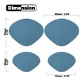 thumbnail image 2 of Sneaker Hole Repair Up Patches, Shoe Toe/Heel Hole Wear Prevention Insert Quick Patch Kit, One Big and one Small 2 Pairs Blue, 2 of 6