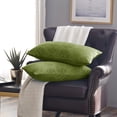 thumbnail image 4 of Home Soft Things Ikat Velvet 2 Piece Throw Pillow Cover Set - Avocado - 14" x 26", 4 of 6
