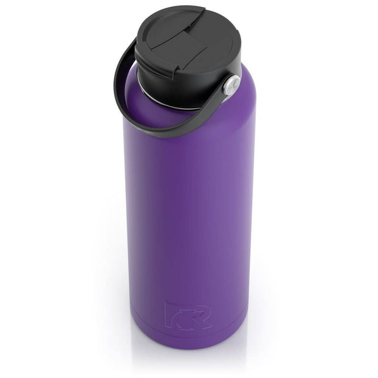 RTIC 40 oz Vacuum Insulated Water Bottle, Metal Stainless Steel Double Wall  Insulation, BPA Free Reusable, Leak-Proof Thermos Flask for Hot and Cold  Drinks, Travel, Sports, Camping, Majestic Purple 