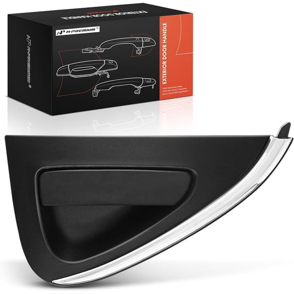 A-Premium Rear Right Passenger Side Exterior Door Handle Compatible with Chevrolet Spark 2016-2021, Textured Black, Replace# 95390397