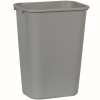 thumbnail image 3 of Rubbermaid Commercial 295700GY Soft Molded Plastic Wastebasket, Rectangular, 10 1/4 gal, Gray, 3 of 5