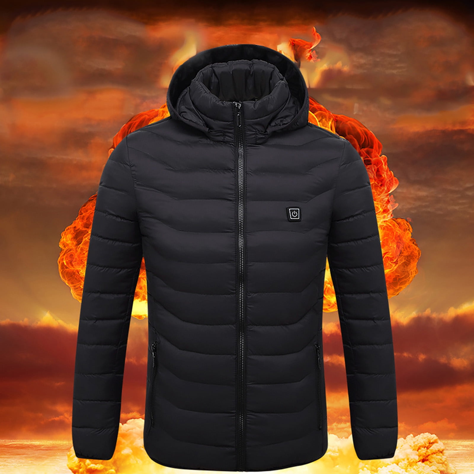 Munlar Sports Jackets for Men-Outdoor Warm Clothing Heated For Riding  Skiing Fishing Charging Via Heated Rain Coats Christmas Winter Coat  Clearance 