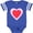 Football Blue and White, variant on Inktastic Valentine Red Heart with Dots Boys or Girls Baby Bodysuit