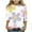 Multicolor a5, variant on Spazoro Toddler Girls 3/4 Sleeve Shirts, Casual Round Neck Spring and Fall Floral Print Fashionable Tops for Girls Multicolor Size 10-11T