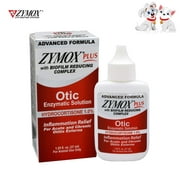 ZYMOX Plus Advanced Formula Otic-HC Enzymatic Solution Hydrocortisone 1% Pet Ear Cleaner, 1.25 oz. New & Sealed