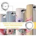 thumbnail image 4 of Farmhouse Pig Blackout Curtains for Bedroom/Living Room, Spring Floral Farm Animal Wooden Thermal Insulated Kitchen Drapes with Grommets, Light Blocking Window Treatment, 2 Panels 52" x 63", 4 of 7