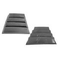 thumbnail image 4 of Ikon Motorsports Compatible with 11-23 Dodge Charger V1 Style Rear Quarter Side Window Louvers Scoop Cover Vent Carbon Fiber Print 2011 2012 2013 2014 2015 2016 2017 2018 2019 2020, 4 of 9