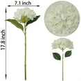 thumbnail image 2 of MINKUROW White Hydrangea Artificial Flowers ,6 Pcs Faux Hydrangea Flowers,Artificial White Hydrangeas Flowers With Stems,Fake Hydrangea White,Silk White Hydrangeas Flowers With Stems for Home Decor, 2 of 5