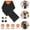 Black, variant on Heated Scarf for Women Men USB Heating Neck Scarf 3 Level Temperatures Holiday Gifts for Women Men Grey Plaid