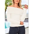 thumbnail image 3 of Suéter PRETTYGARDEN de Hombros Descubiertos con Canalé Talle S, 3 of 8