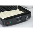 KRUPS 4Slice Deep Belgium Waffle Maker, Stainless Steel with Removable