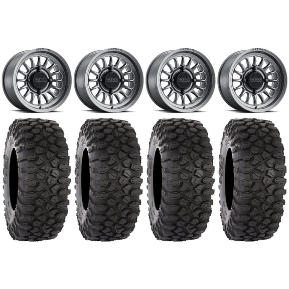 Method 411 15" Ti (4 3) Wheels 30" XC450 Tires Polaris RZR XP 1000 / PRO XP / Ranger XP 900/1000