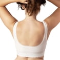 thumbnail image 4 of Coobie Women's Wireless Full Coverage Bra with Lace Trim, White, XL, 4 of 9