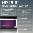thumbnail image 4 of HP Flagship Touchscreen Laptop Computer - Windows 11 Pro • Microsoft Office Lifetime • 15.6" HD Touchscreen • Intel Core i3-1215U • Wi-Fi 6 • 250 nits Display (16GB RAM • 1TB SSD), 4 of 8