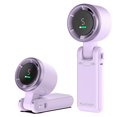 thumbnail image 1 of Ventilador portátil PlayHot N607 3 en 1 recargable de 0,3 kg, color morado, 1 of 7