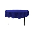 thumbnail image 1 of LA Linen TCpop72R-RoyalP50 Nappe en Popeline de Polyester, Royale - 72 Po Ronde, 1 of 10