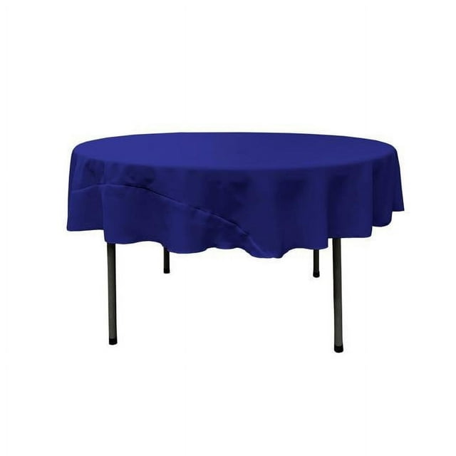 LA Linen TCpop72R-RoyalP50 Polyester Poplin Tablecloth, Royal - 72 in. Round