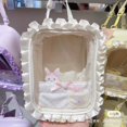 thumbnail image 4 of Miniso Sanrio Kawaii Doll Bags Japan Style Square Pain Bags Girls Ruched Design Cute Layer Handbags Casual Girls Small Bags Toys, 4 of 5