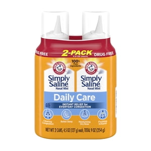 Daily Mist Nasal Spray, 2-Pack, 9 oz Total