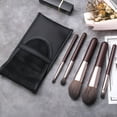 thumbnail image 5 of RAGUPEL Travel Makeup Brushes Set W/Pouch,Portable 5Pcs Professional Premium Goat Hair Cosmetic Brushes Kit for Powder Blush Concealers Contouring Highlighting, 5 of 8
